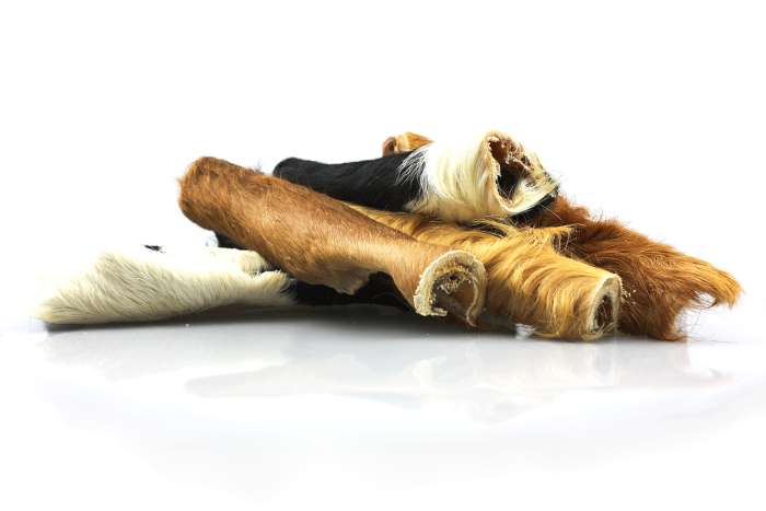 Rinderkopfhaut getrocknet mit Fell 250 Gramm